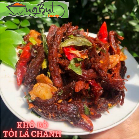 KHÔ BÒ TỎI LÁ CHANH